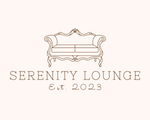 Elegant Antique Sofa logo design