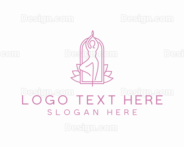 Yoga Meditation Wellness Logo