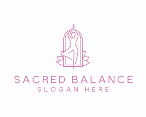 Yoga Meditation Wellness logo design