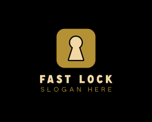 Secure Lock App logo design