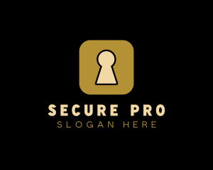 Secure Lock App logo design