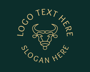 Bull Ox Line Art logo
