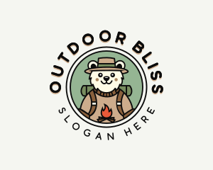 Adventure Bear Camper logo design