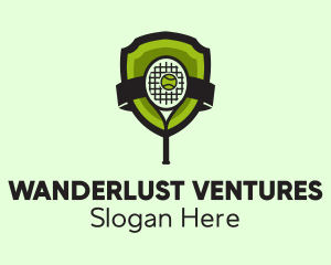 Tennis Racket Sports Logo