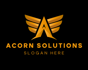 Flight Aviation Wings logo design