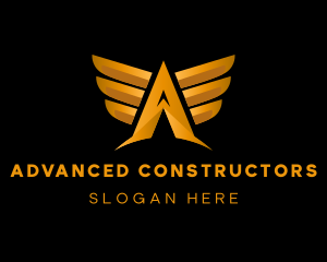 Flight Aviation Wings logo design