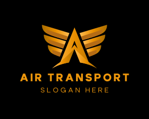 Flight Aviation Wings logo design