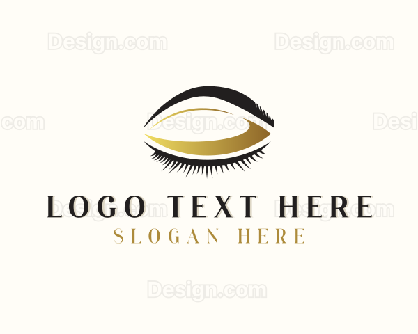 Makeup Artist Eyelashes Beautician Logo