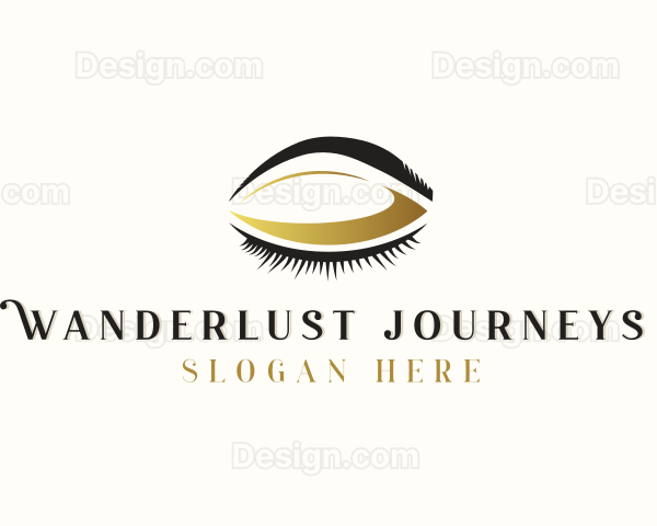Makeup Artist Eyelashes Beautician Logo
