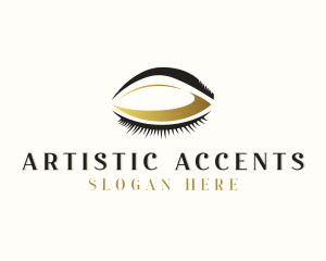  Makeup Artist Eyelashes Beautician  logo design