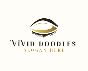  Makeup Artist Eyelashes Beautician  logo design