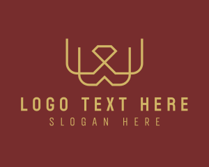 Modern Luxury Jewel Letter W logo