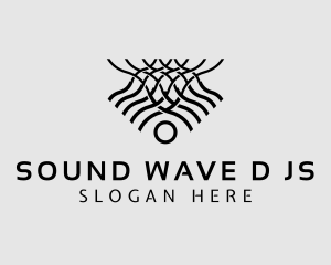 Modern Net Waves logo design