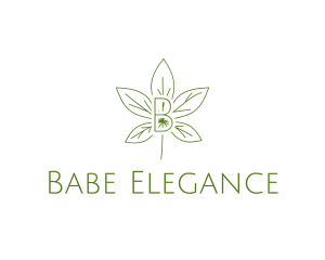 Organic Leaf Wellness Spa logo design