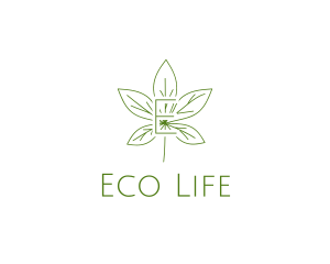 Organic Leaf Wellness Spa logo design