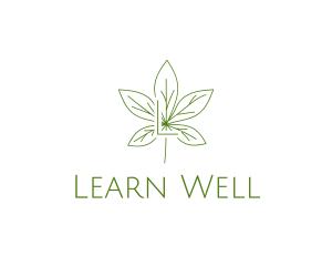 Organic Leaf Wellness Spa logo design