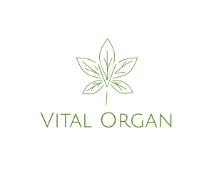 Organic Leaf Wellness Spa logo design