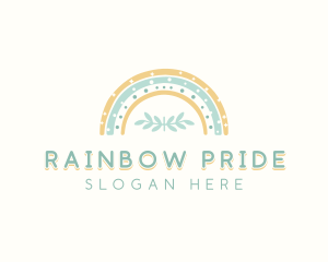 Kindergarten Nursery Rainbow logo design