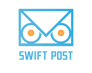 Owl Mail Envelope logo design