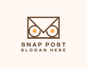 Owl Mail Envelope logo design