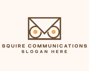 Owl Mail Envelope logo design