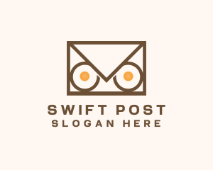 Owl Mail Envelope logo design