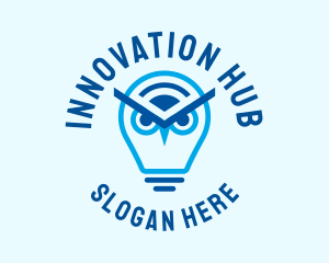 Idea Bulb Owl logo