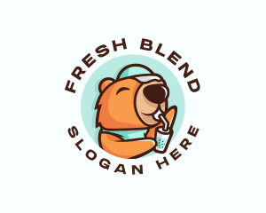 Capybara Smoothies Drink logo design