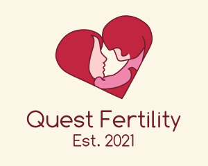 Mother Child Heart  logo design