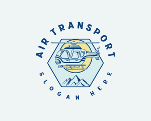 Aviation Rescue Helicopter logo design