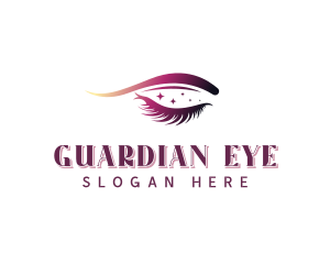 Makeup Eyelash Beauty logo design