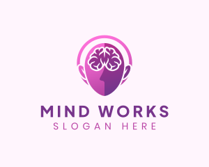 Mind Brain Head logo design
