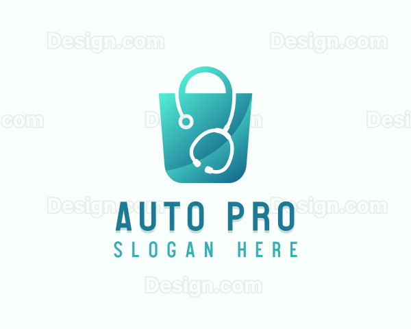 Stethoscope Medical Bag Logo