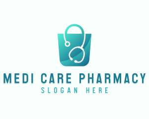 Stethoscope Medical Bag logo design