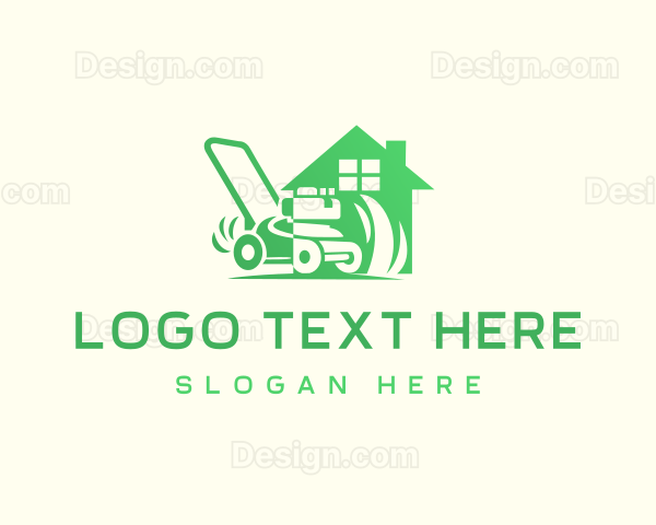 Lawn Grass Mower Logo