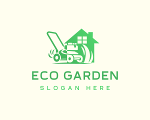 Lawn Grass Mower logo design