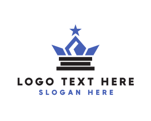 Geometric Star Crown logo