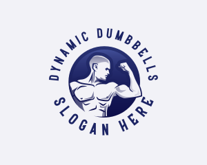 Muscular Fitness Bodybuilder Coach logo