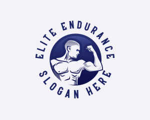 Muscular Fitness Bodybuilder Coach logo