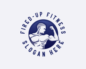 Muscular Fitness Bodybuilder Coach logo