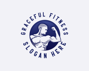 Muscular Fitness Bodybuilder Coach logo