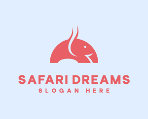 Wild Elephant Safari logo design