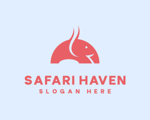 Wild Elephant Safari logo design