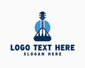 Guitar Piano Instrument logo