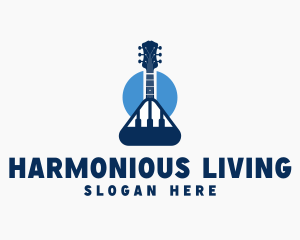 Guitar Piano Instrument logo