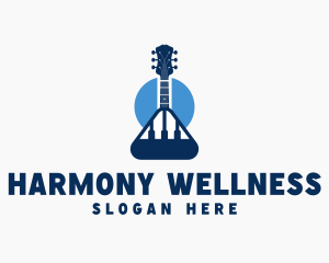 Guitar Piano Instrument logo