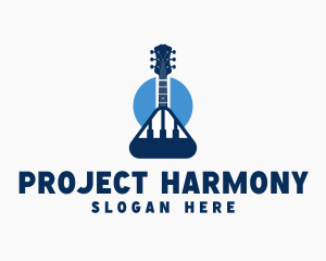 Guitar Piano Instrument logo