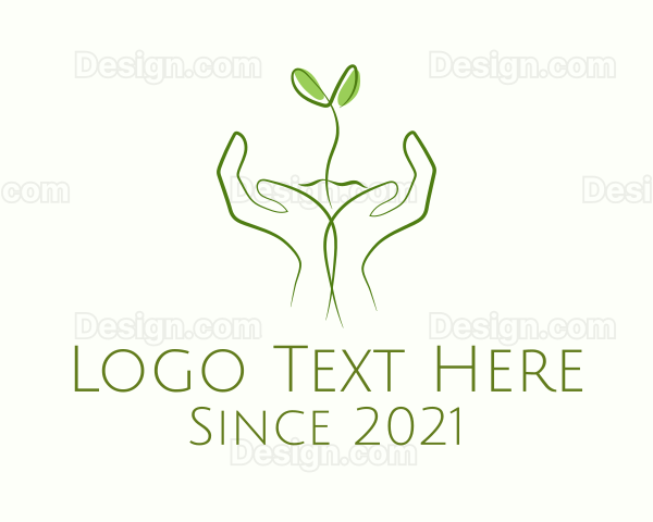 Garden Hand Sprout Logo