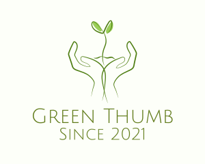 Garden Hand Sprout logo