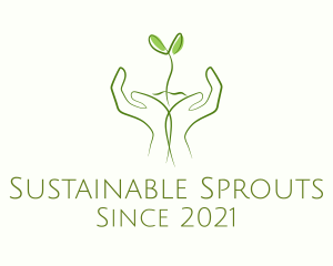Garden Hand Sprout logo